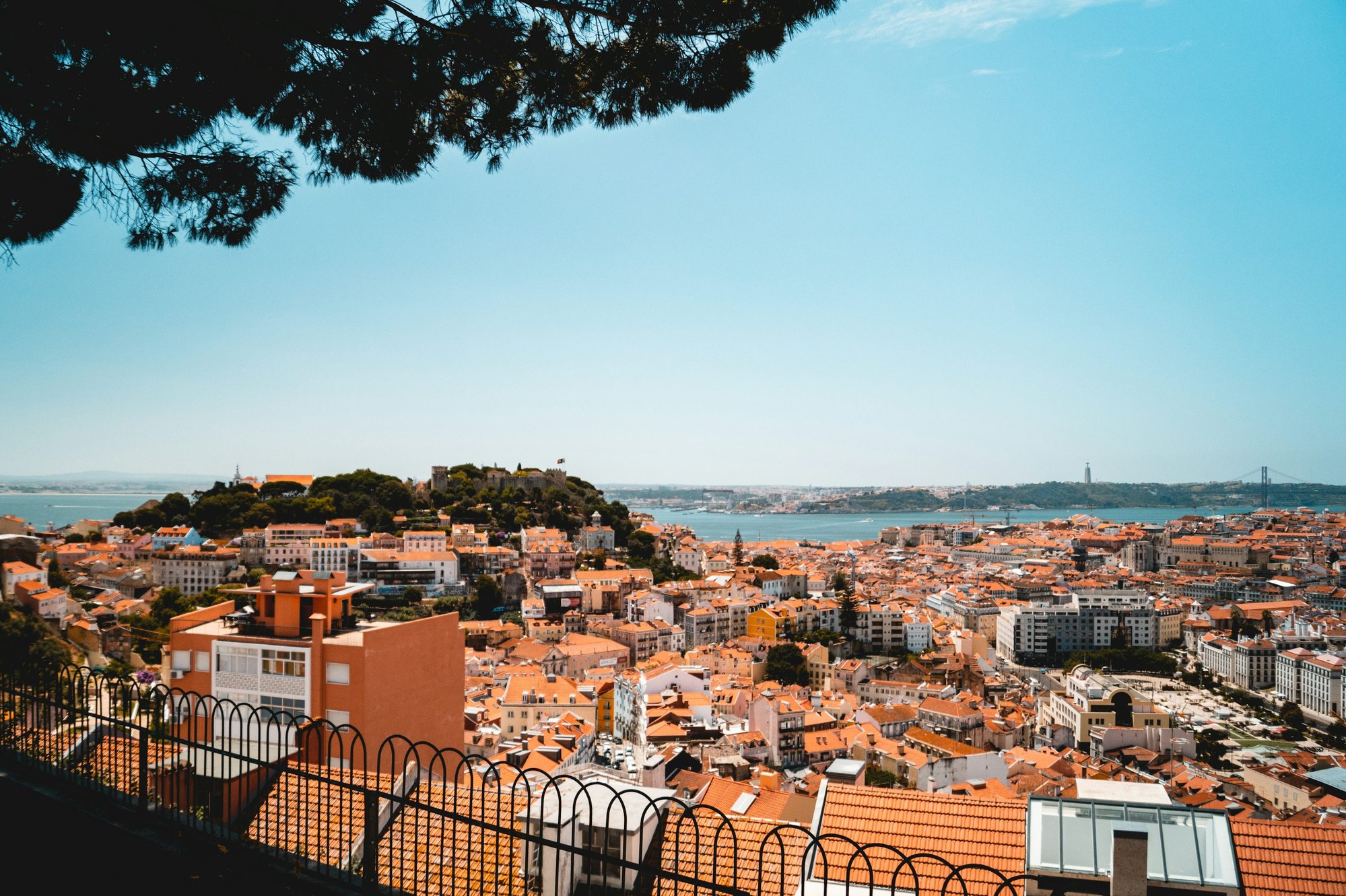 Real city view of Lisbon, Portugal