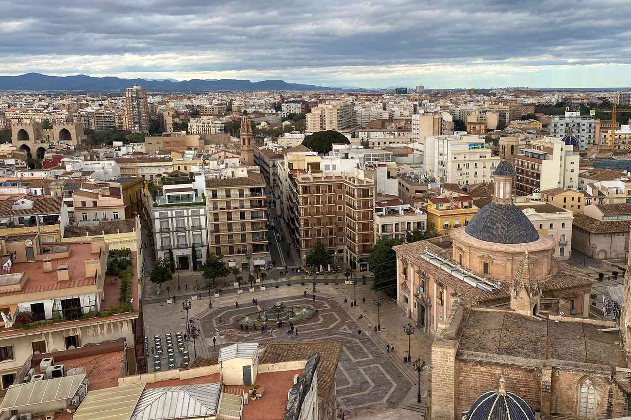 Real view of Valencia, Spain